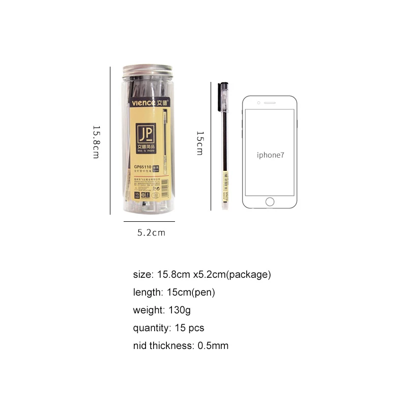 TUNACOCO 15 шт./компл. MUJI стиль ролик шариковые ручки фонтан гелевая ручка 0 5 мм для