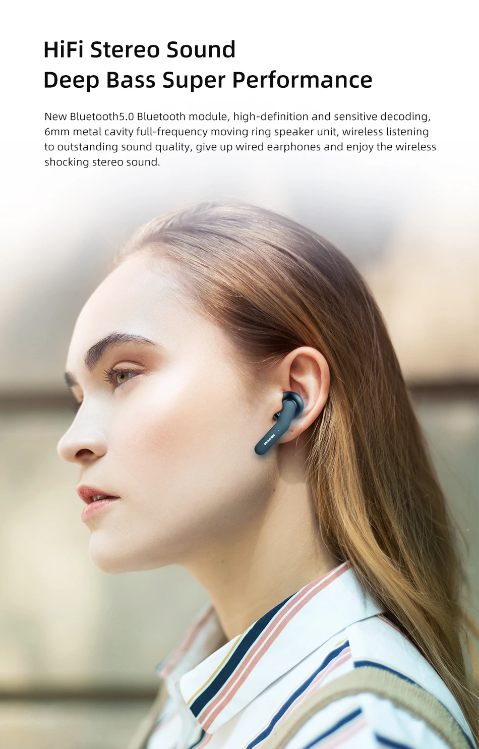 Newset AWEI T10C TWS беспроводные bluetooth-наушники auriculares Bluetooth inalambrico, гарнитура с управлением, гарнитура для xiaomi