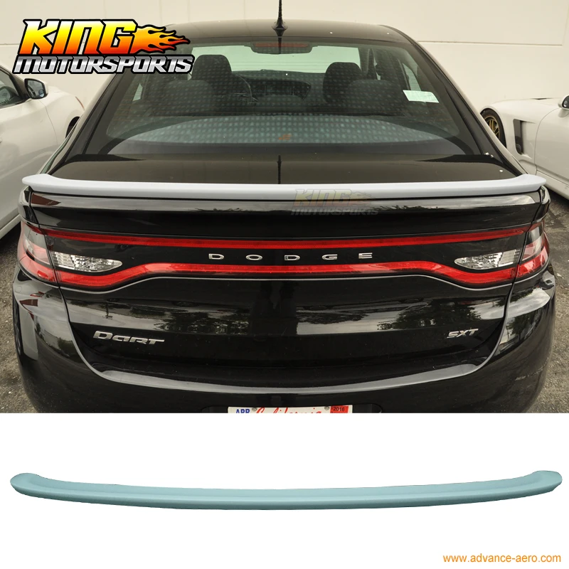 Матовый черный подходит 13-16 Dodge Dart заподлицо OE Style задний багажник спойлер крыло ABS