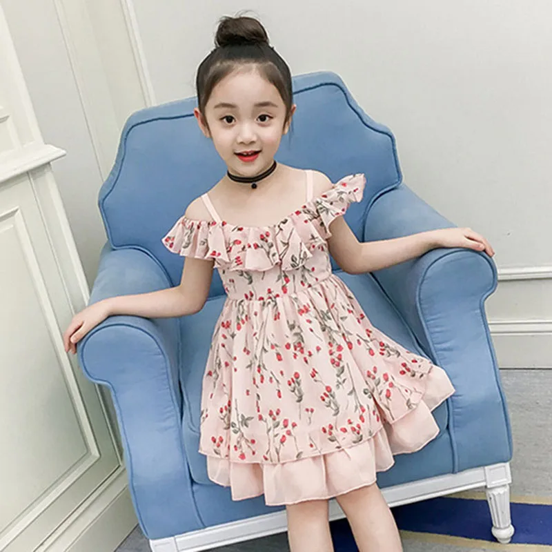 2019 г. вечерние платья принцессы для девочек детское платье с цветочным рисунком