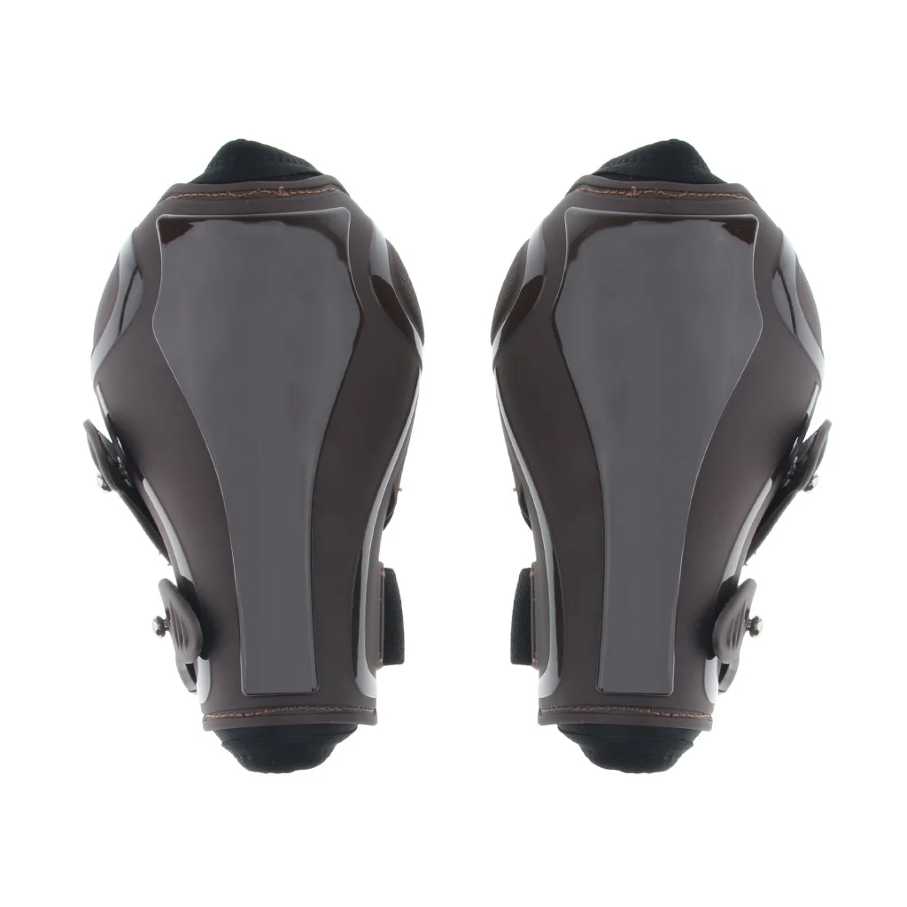 2 набора Equine Sports Dressage Boots, Horse Pony Jumping Защита ног Чистка Поддержка ботинок, коричневый