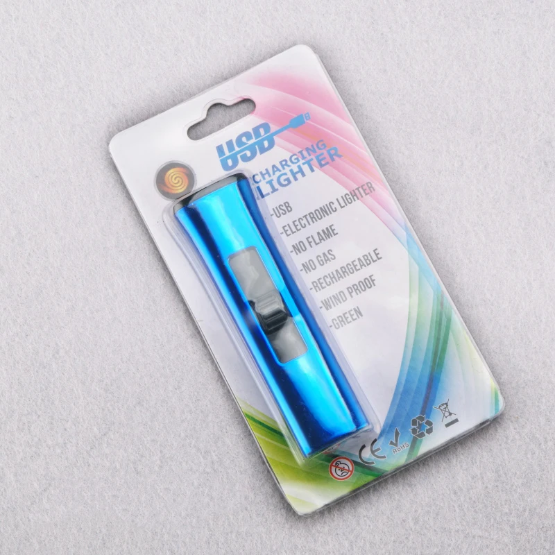Двухсторонняя мини перезаряжаемая через USB Зажигалка Ветрозащитная зажигалки