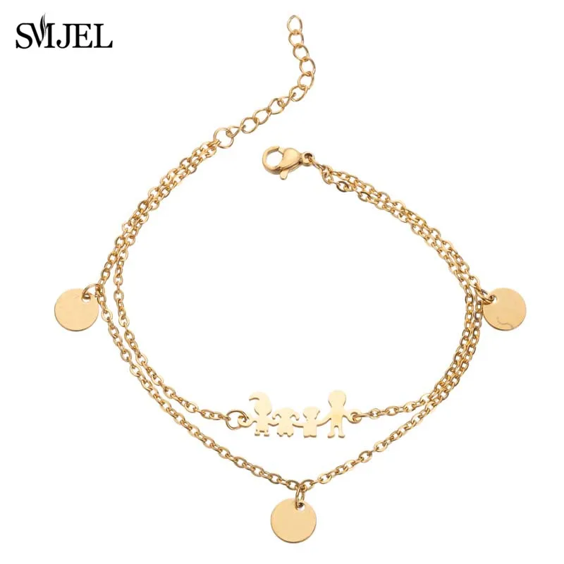 Gold Bracelet SMJEL рок музыка Note браслеты женские из нержавеющей стали цепь Круг кисточкой музыкальный Шарм Свадебный ювелирный браслет подарок femme - Окраска металла: Gold Bracelet