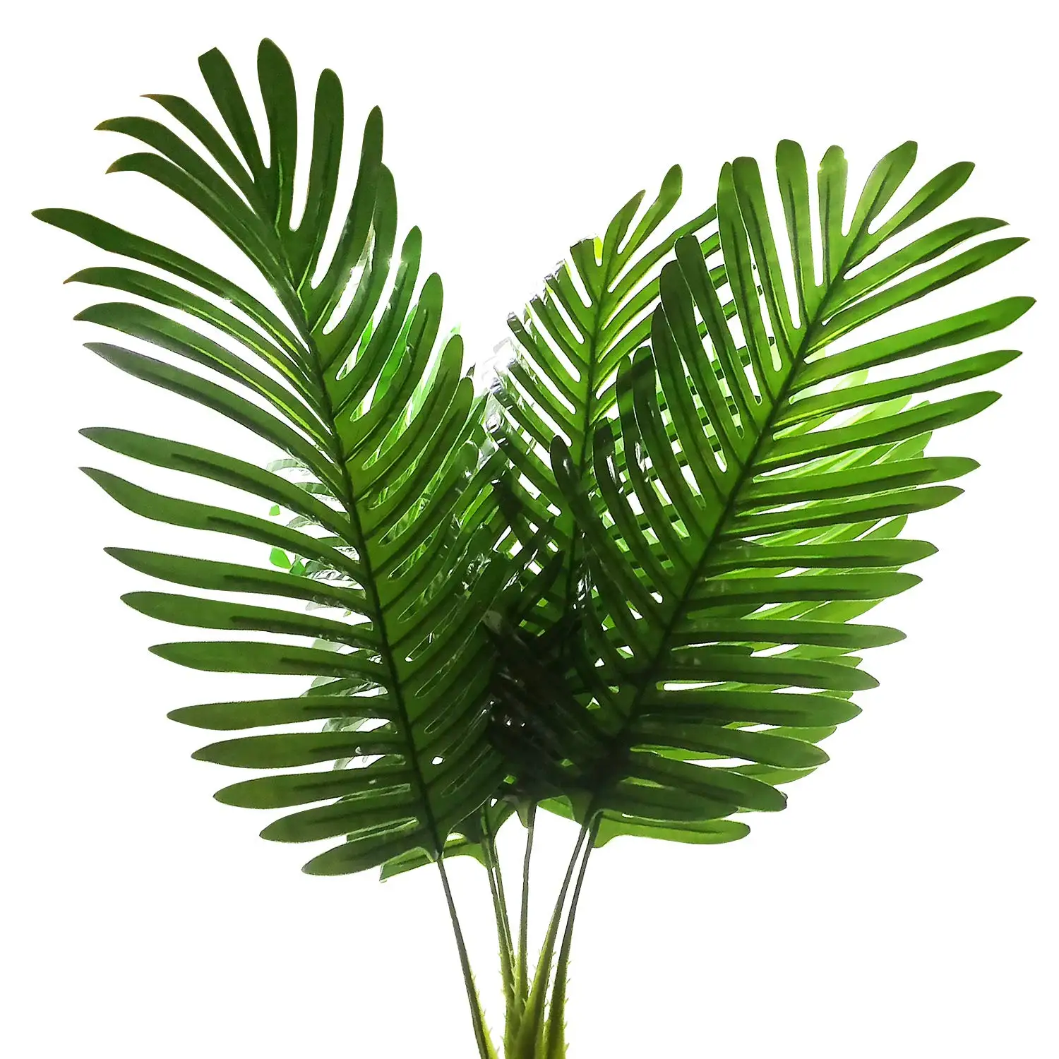 

METABLE 5 Pack Palm Artificial Plants Leaves decorations faux large Tropical Palm Leaves Imitation Ferns Artificial Plants Leave
