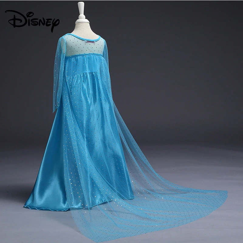 Платье Принцессы Disney холодное сердце Аиша детское модное милое Сетчатое платье |