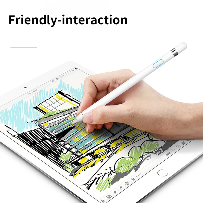 WIWU high precision Stylus pen for Apple iPhone iPad Rechargeable stylus compatible Android IOS equipment Pencil Capacitive | Компьютеры и