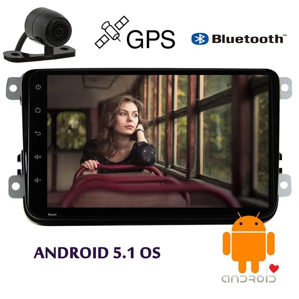 Для VW Volkswagen Android 5 1 Bluetooth 2 Din автомобильный аудио стерео головное устройство gps