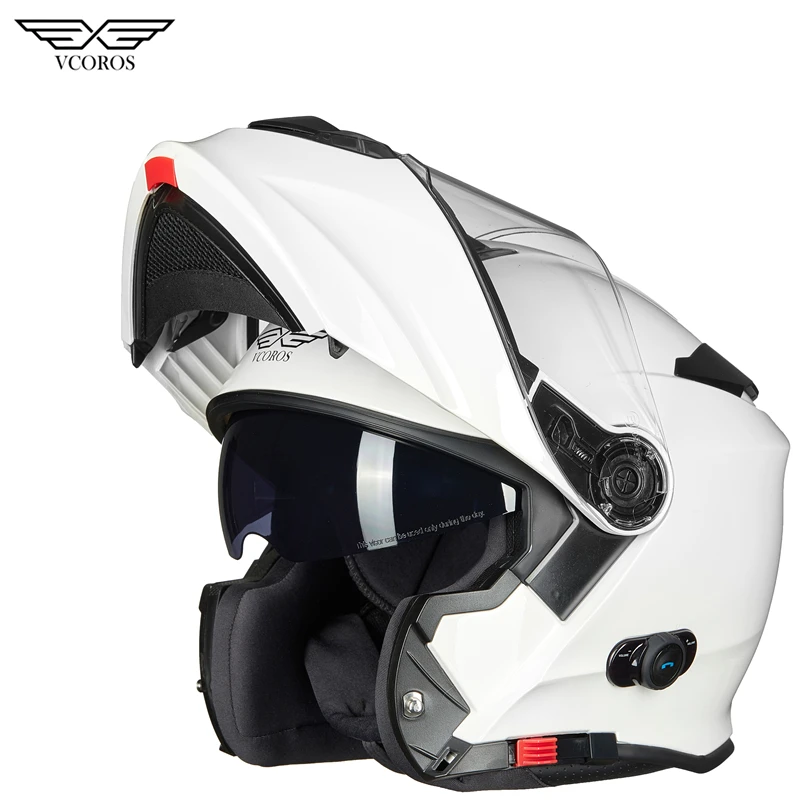 Vcoros флип-ап Водонепроницаемый BlueTooth модульный мотоциклетный шлем capacete de moto cicleta ECE Сертификация casco moto