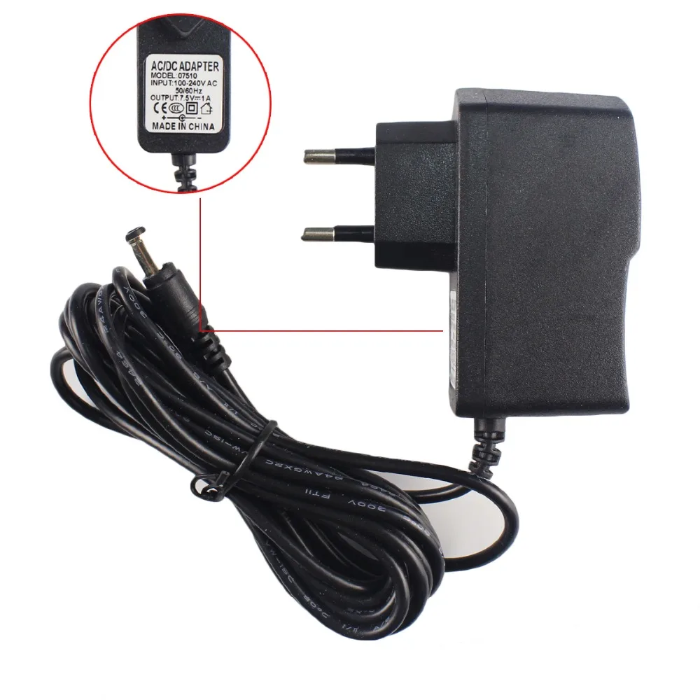 9 8 футов Длина 7 5 В AC DC адаптер для Casiotone MT-46 клавиатуры MT-55 MT-68 MT-100 | Компьютеры и
