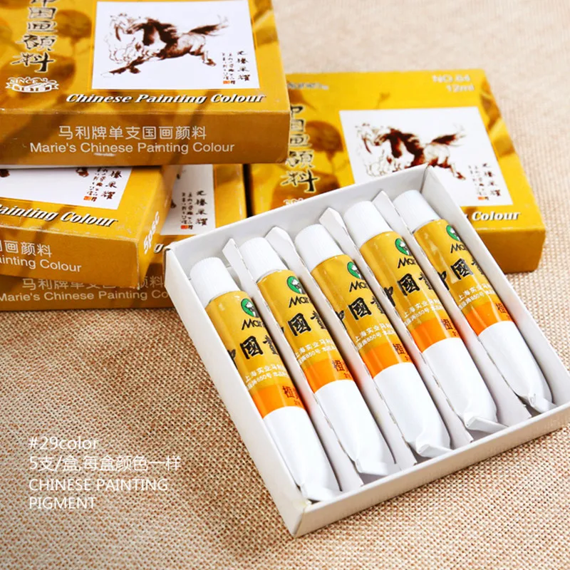 Подлинный Пигмент для живописи чернилами 5 шт./кор. Шанхайский бренд Mali пигмент
