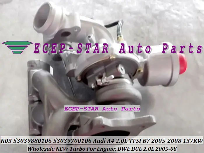 K03 0106 087 53039880106 53039880087 53039700087 06D145701B 06D145701D 06D145701H турбо для AUDI A4 A6 BGB BPJ 2.0L TFSI 220HP|turbo turbo