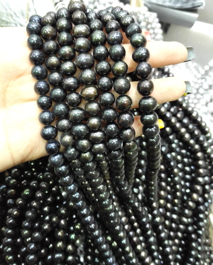 Бусины из натурального жемчуга 8 9 мм 35/15 дюймов|loose beads|pearl beadsreal pearl beads |