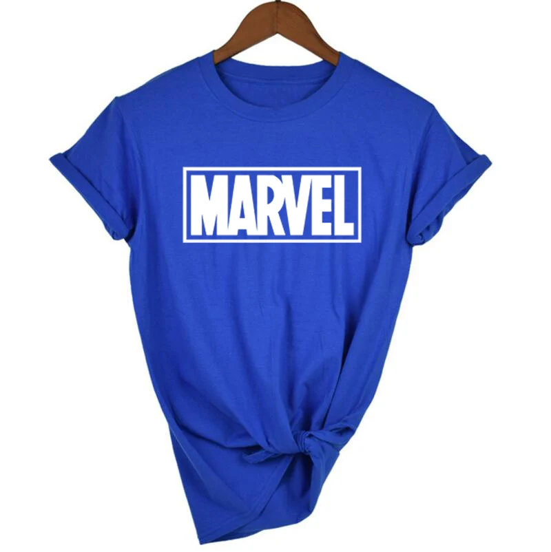 Модная футболка Marvel с коротким рукавом, женская футболка с принтом черной Пантеры, футболка с круглым вырезом, комическая футболка с надпись Marvel, топы, женская белая одежда, футболка