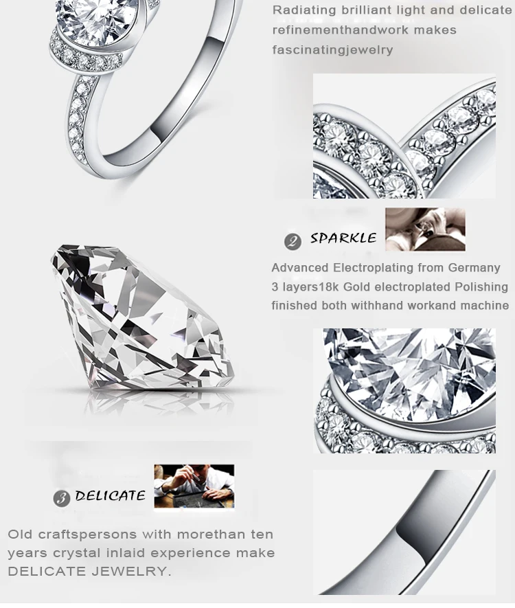 DEVOLOVE 2018 подарок ясно CZ модные дешевые заниматься кольца для Для женщин Jewelry Anillos
