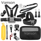 Комплект аксессуаров Vamson для экшн-камеры Go pro Hero 765 Black HeadChest, аксессуары для DJI OSMO, Xiaomi yi4K, Sony VS24