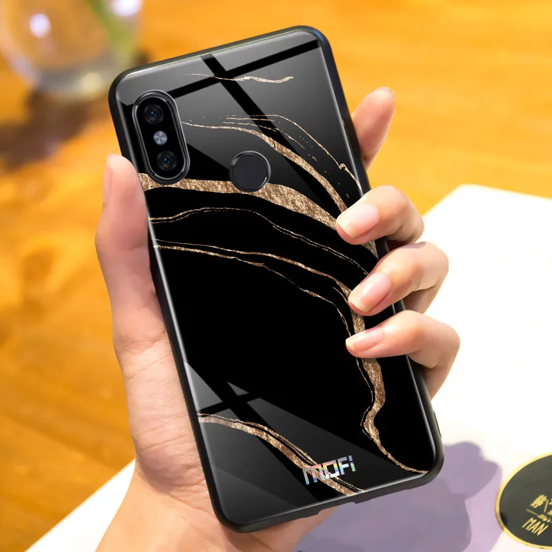 Чехол для Xiaomi Redmi Note 5, чехол для Mofi Redmi Note 5 Pro, чехол, стеклянная задняя крышка, чехол для Redmi Note5, жесткий, уникальный дизайн, с рисунком, 5,99 дюйма