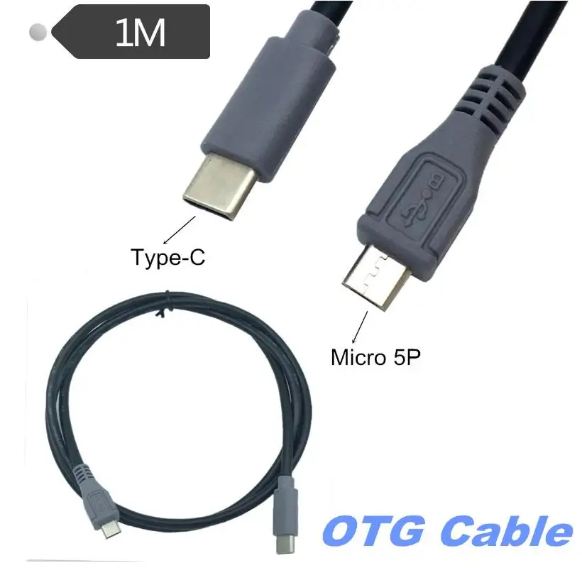 Кабель Type C к Micro USB B OTG для DAC портативный цифровой аудиоусилитель 20 см 50 100