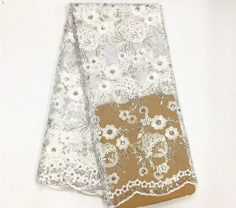 

royal blue french lace fabric with sequins african tulle lace 2019 high quality sequin tulle fabric for dress