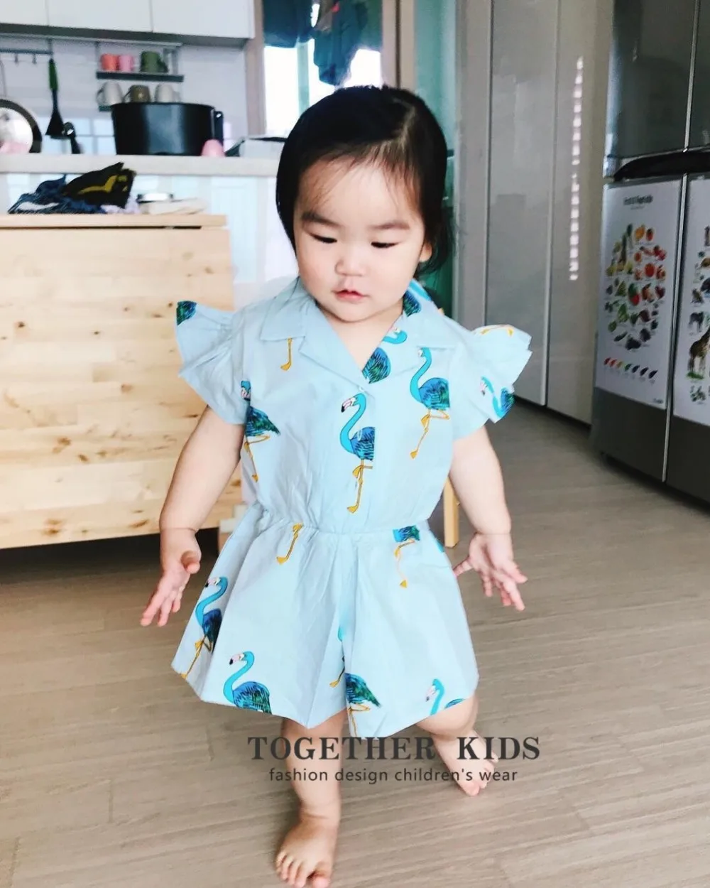2018 детские летние комбинезоны с отложным воротником короткими рукавами и