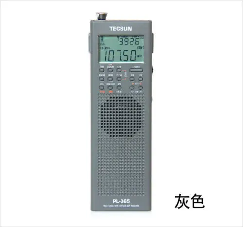 Оригинальный TECSUN PL-365 Mini портативный DSP ETM ATS FM-Stereo MW SW стерео радио PL365 серого цвета