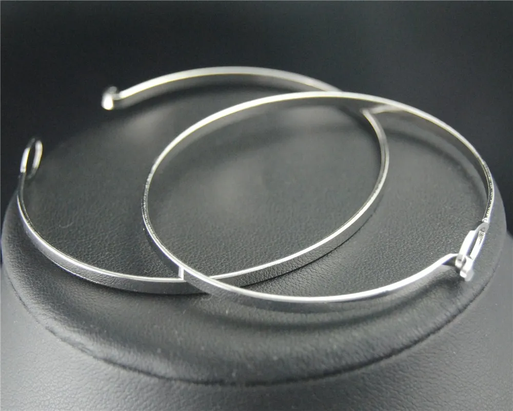 

10 шт., медный браслет с родиевым покрытием