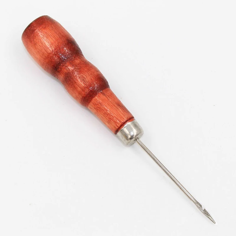 2 шт. деревянная ручка DIY кожаная палатка шило для шитья булавка ручной