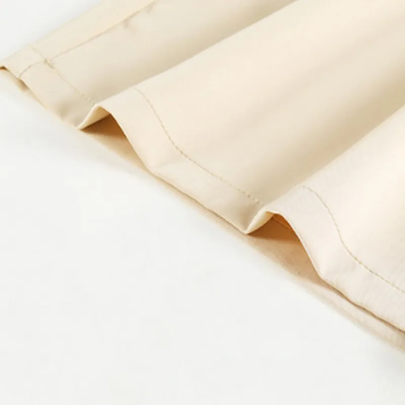 Плюс Размер Черный Шифоновый эластичный пояс длиной до икры широкие брюки с