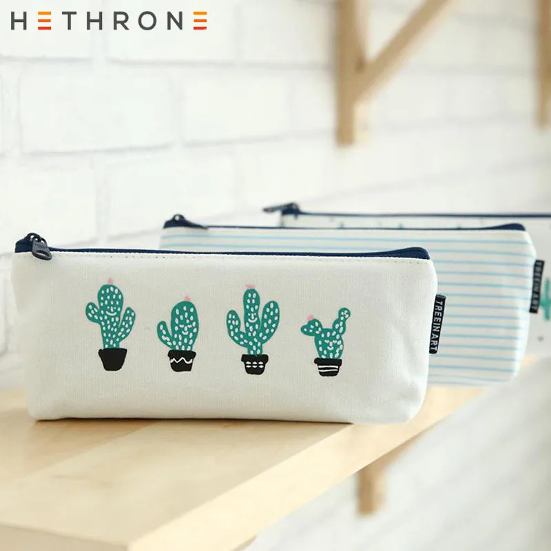 Hethrone ручная работа тканевый пенал для школы канцелярский мешок милый завод