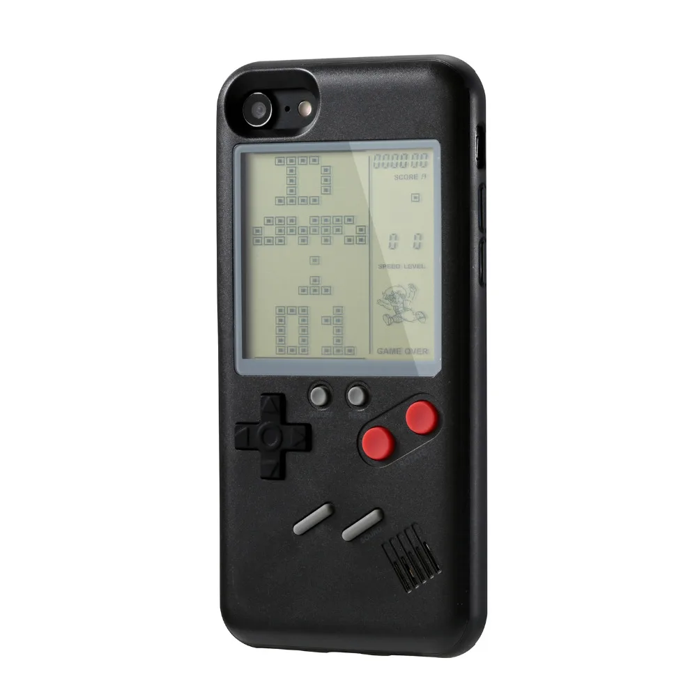 Чехол для телефона в стиле ретро Tetris Gameboy Apple iPhone 7 8 Plus мягкий чехол из ТПУ Game boy X 6 6s