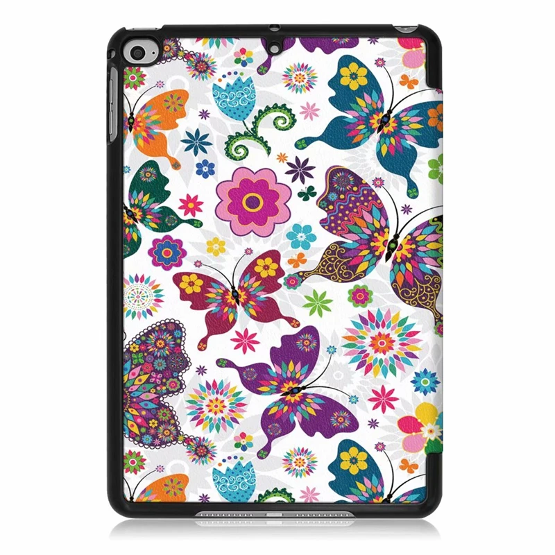 Для новых 2019 ipad mini 5 7 9 дюйма Чехол 4 &quotтри раза сзади из искусственной кожи Smart Cover