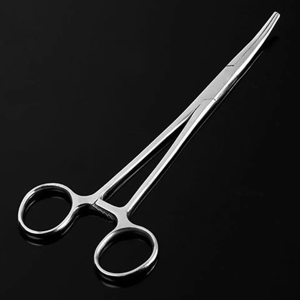 

18cm Fly Fishing Locking Elbow Scissor Plier Hemostat Fishing Tackle Hook Remover Fish Use Scissors for Fishing Tools