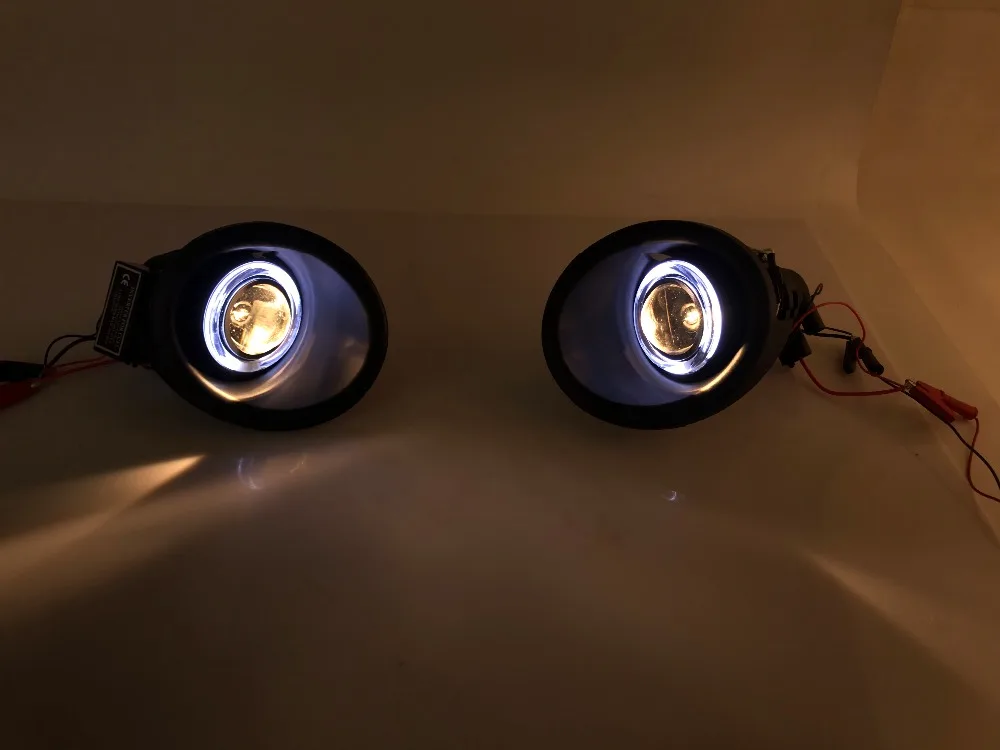 EOsuns CCFL Ангел глаз Светодиодный дневной ходовой светильник DRL+ противотуманный светильник+ объектив проектора для chevrolet captiva 2008-2010