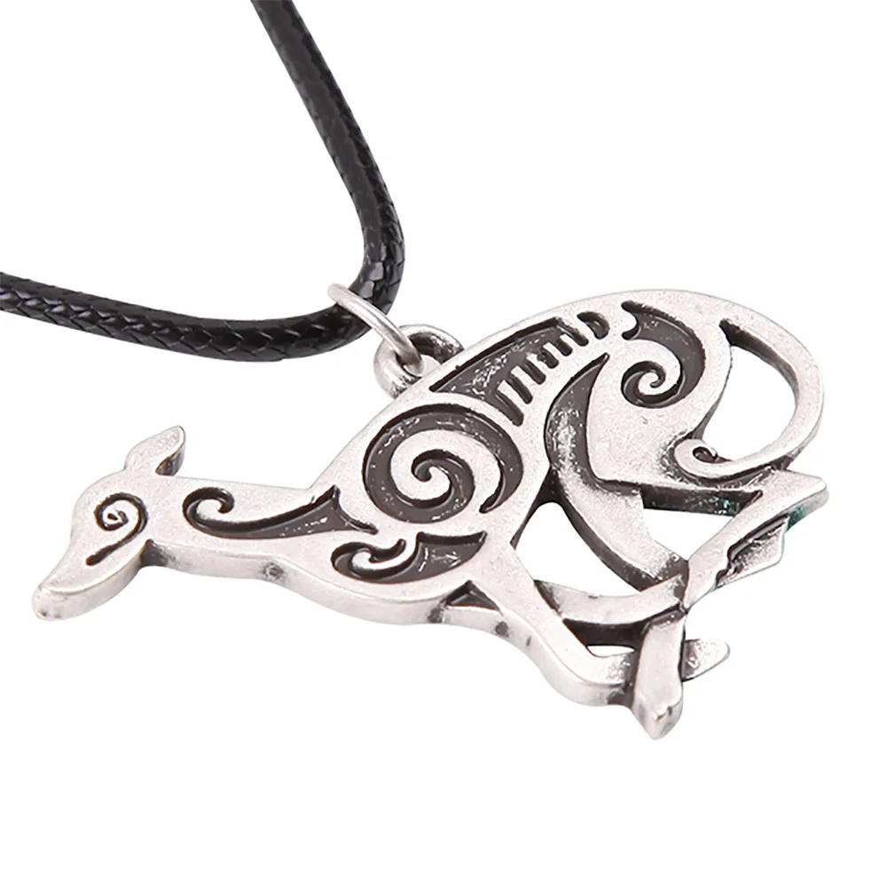 Бегущее серое ожерелье с подвеской в виде гончая итальянская собачья подвеска