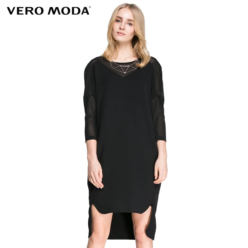 Vero Moda Брендовое сшитое эластичное платье с рукавом три четверти для женщин |