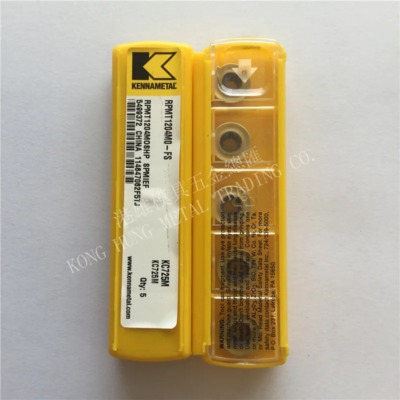 RPMT1204MO FS KC725M оригинальные Kennametal карбидные вставки токарные инструменты 10