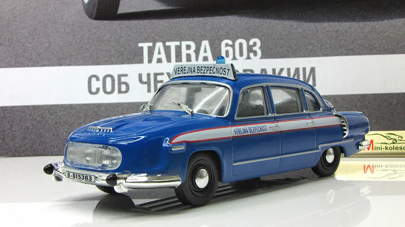 1/43 Чешский де Татра 603 такси Сборная модель из сплава игрушки с литым корпусом автомобиля