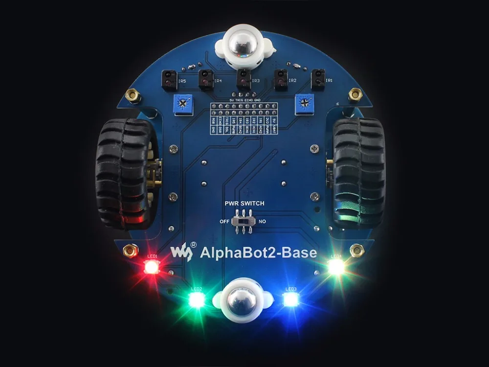Комплект для сборки робота Raspberry Pi AlphaBot2 Acce 3 Model B (no Pi) + камера RPi (B)+ ИК пульт