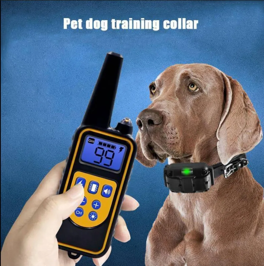 

PET SUPPLIE DOG TRAINING COLLAR VIBRATION ELECTRIC SHOCK COLLARS FOR DOGS IP7 WATERPROOF REMOTE CONTROL DOG DEVICE CHARGING