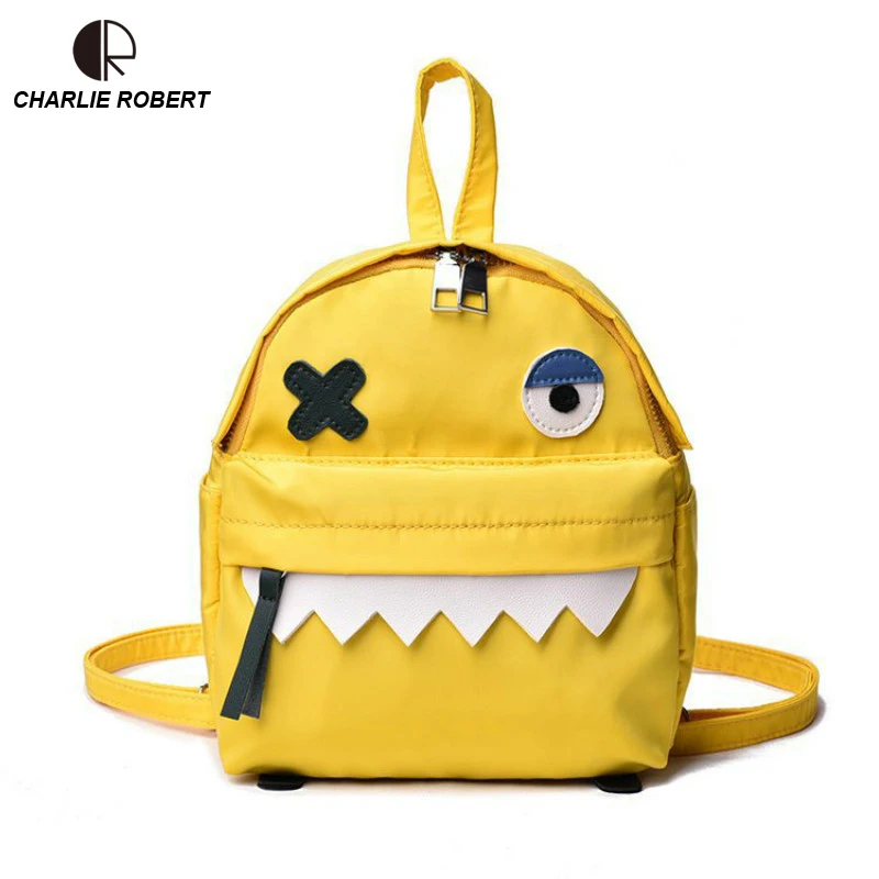 

2019 New Arrive Hot Fashion Women Nylon Mini Backpack Animal Print Cute Cartoon Four Colors Spoof Dinosaur Mini Backpack