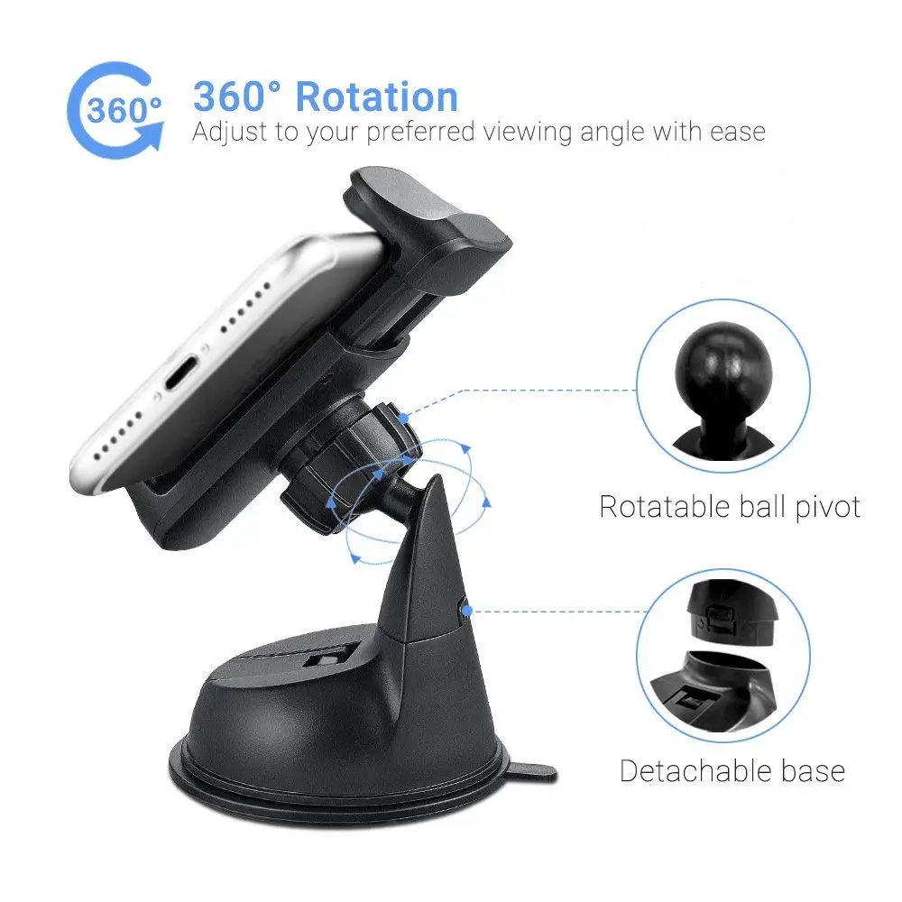 XMXCZKJ 360 Угол Поворотный Лобовое стекло стол мобильный телефон держатель