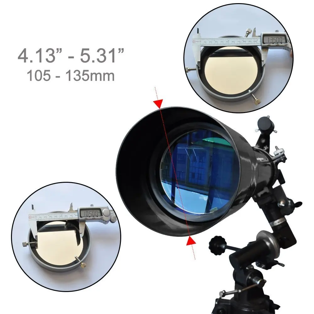 Регулируемая 105 135 мм защитная пленка Солнечный солнцезащитный фильтр Baader Planetarium