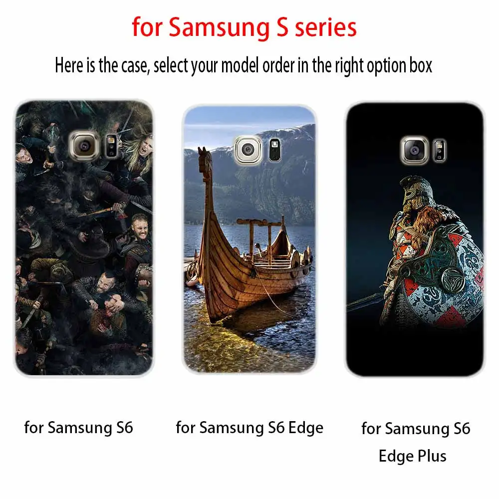 Мягкий чехол с логотипом серии vikings для Samsung Galaxy S7 Edge S8 S9 S10 S11 S20 S21 Plus Lite E Ultra |
