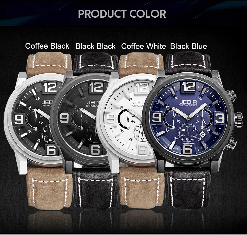 Часы с 3D циферблатом хронограф 6 стрелок секундомер спортивные часы мужские