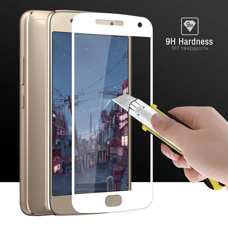 For Motorola Moto G5 Plus Tempered Glass 9H XT1684 XT1685 XT1687 Screen Protector Cover Protective Film Case | Мобильные телефоны и