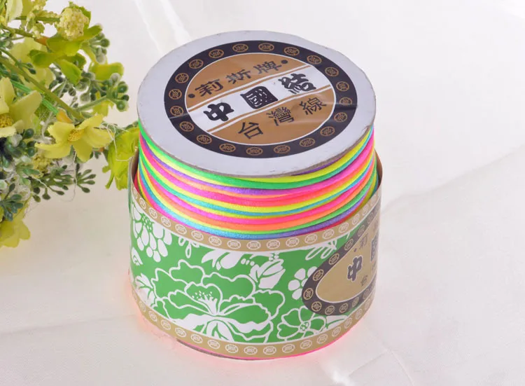 0.6mm 98meters/Roll Chinese Knot Beading Nylon Cord Thread Macrame Rattail Bracelet Braided String Rope CD-13 | Дом и сад