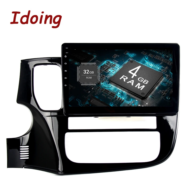 Idoing 2Din 10 2 &quotAndroid8.0/7 1 автомобильный мультимедийный плеер Рулевое колесо для Mitsubishi