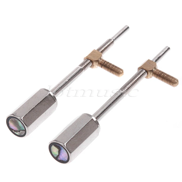 2 шт. винт для скрипки смычка и глаз никель/серебряное крепление Запчасти