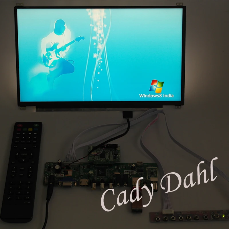 HDMI CVBS RF USB VGA Audio Video PC Computer Monitor V59 Controller Board + IPS N140HCE EAA EBA 1920x1080 EDP LCD Display | Компьютеры и