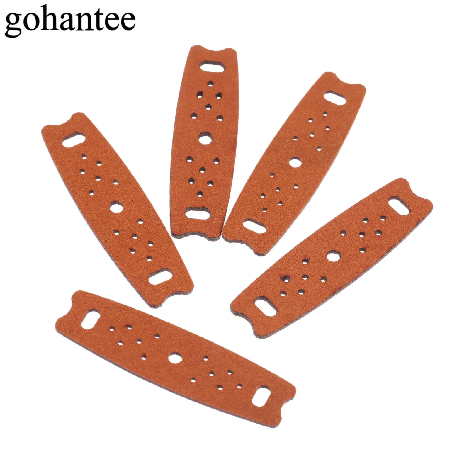 Gohantee коричневый 5 шт. рогатки чехлы из микрофибры с центровым отверстием для