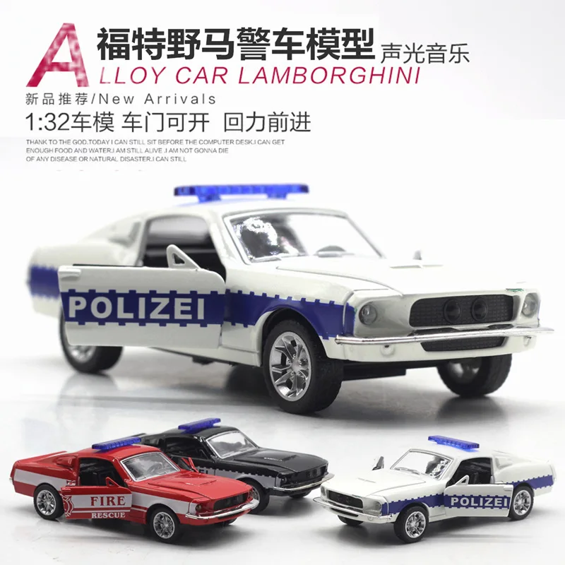 Модель автомобиля из литого сплава детская Автомобильная игрушка mkd3 Ford Mustang GT Cop